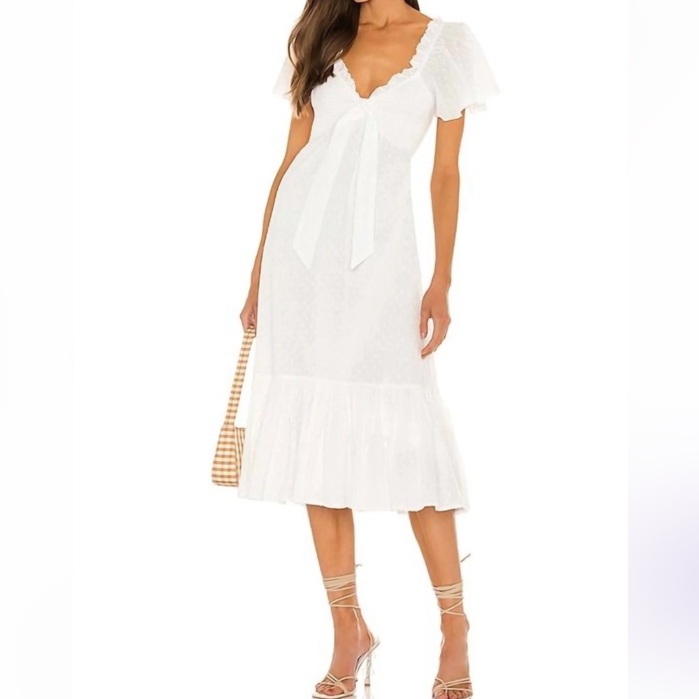 NWT Cleobella Ashlyn Ivory Midi Dress Size XS - Picture 1 of 10